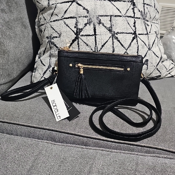 Isabelle Handbags - NWT Isabelle Vegan Leather Purse Crossbody Wristlet Wallet Shoulder Bag